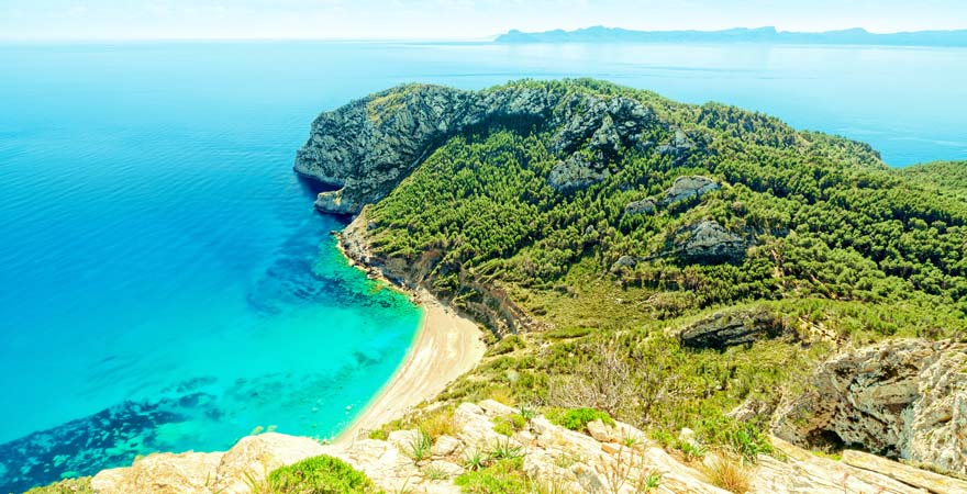 Platja des Coll Baix in Alcudia auf Mallorca