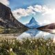 Riffelsee und Matterhorn in der Schweiz